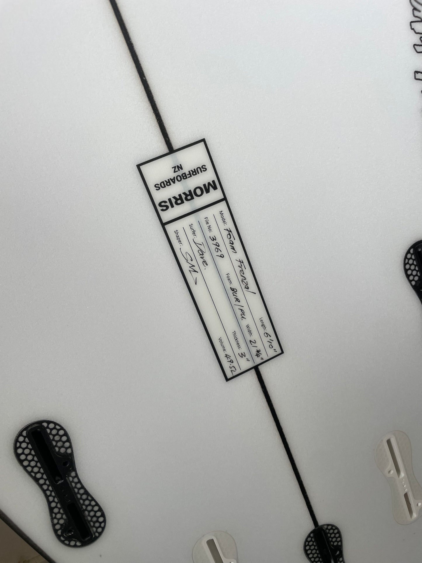 6'10 Foam Frenzal Shortboard
